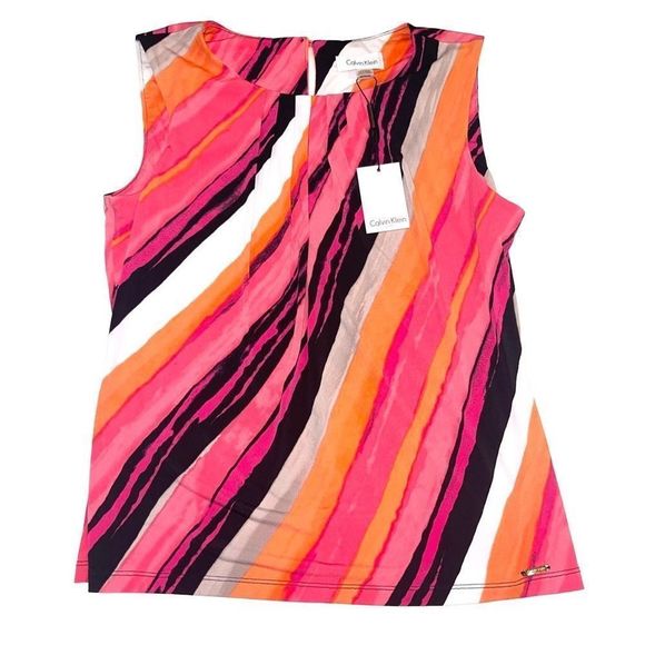 New Calvin Klein Multi-Media Career Dress Tank Top Medium - Picture 6 of 11